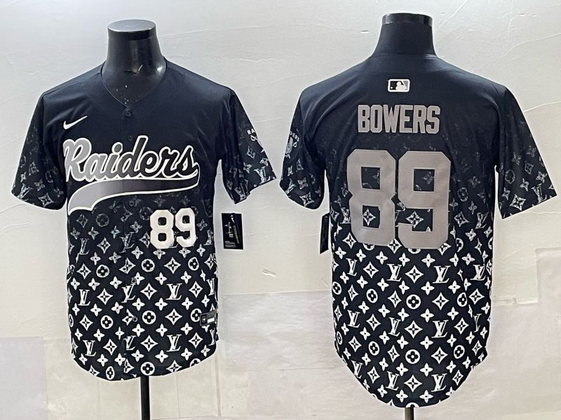 Men 2025 Nike Oakland Raiders #89 Bowers black Limited NFL Jersey 02->oakland raiders->NFL Jersey